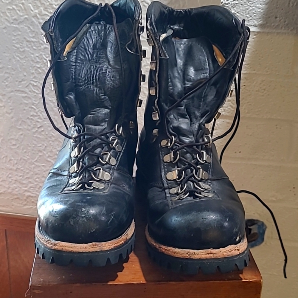 Vintage CHIPPEWA The Hanover Men's size 9.5 M 10" tall work boots